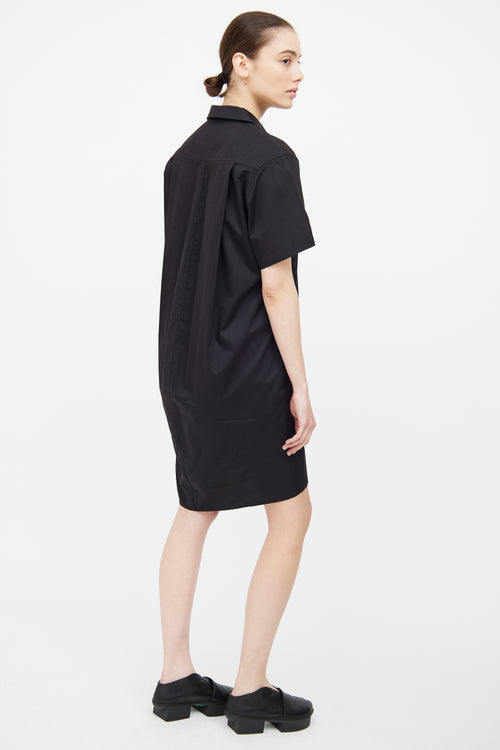 T by Alexander Wang Black V Neck Dress