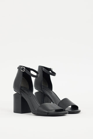 Alexander Wang Black Leather Abby Heel