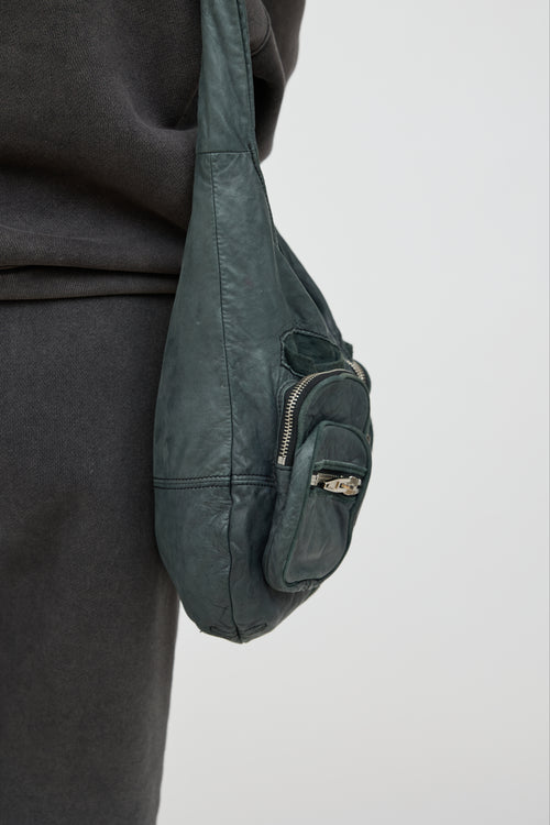 Alexander Wang Green Leather Donna Knotted Bag