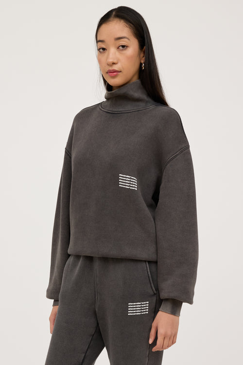 Alexander Wang Grey 
White Logo Co-Ord Set