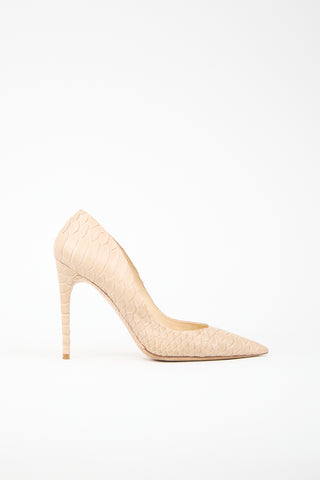 Alexandre Birman Textured Leather Pump