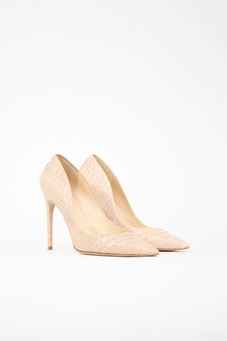 Alexandre Birman Textured Leather Pump