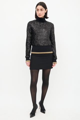 Dolce 
Gabbana Wool 
Sequin Turtleneck Sweater