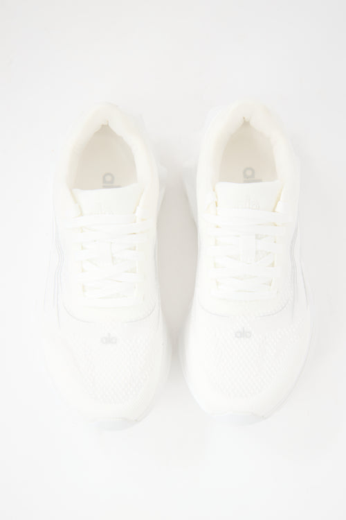 Alo White Mesh Runner Sneaker