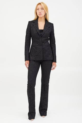 Altuzarra Black Lace Blazer 
Pant Co-Ord Set