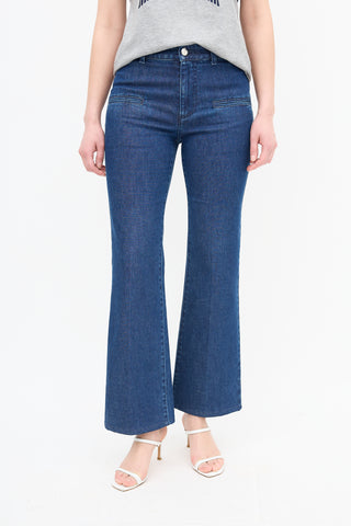 Altuzarra Dark Wash Serge Flare Jeans