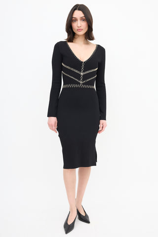 Altuzarra Embroidered Bodycon Dress