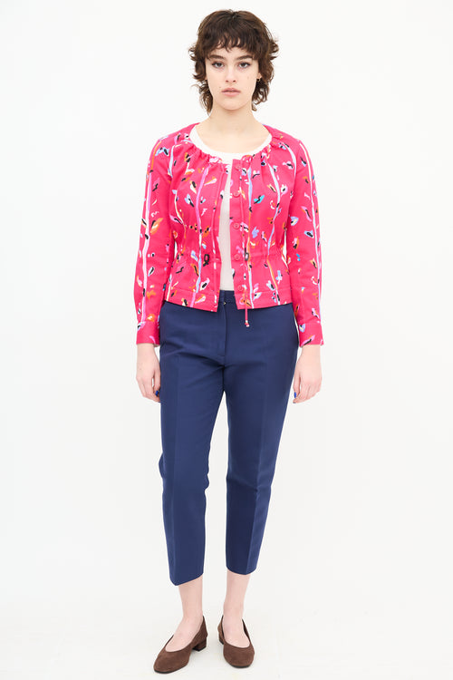 Altuzarra Floral Peplum Blouse