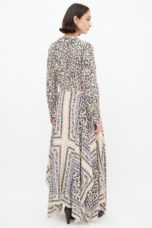 Altuzarra Light Pink 
Multi Printed Maxi Dress