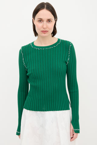 Altuzarra Ribbed Long Sleeve Top