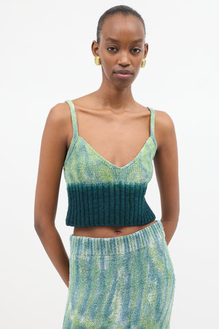 Altuzarra Silk Knit Sim Crop Top