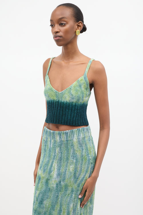 Altuzarra Silk Knit Sim Crop Top