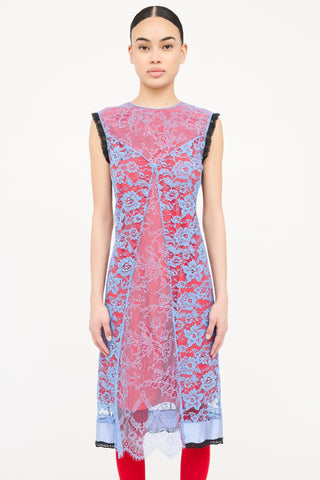 Altuzarra Silk 
Lace Layer Dress