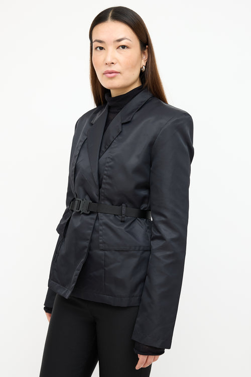 1017 Alyx 9SM Black Nylon Belted Blazer