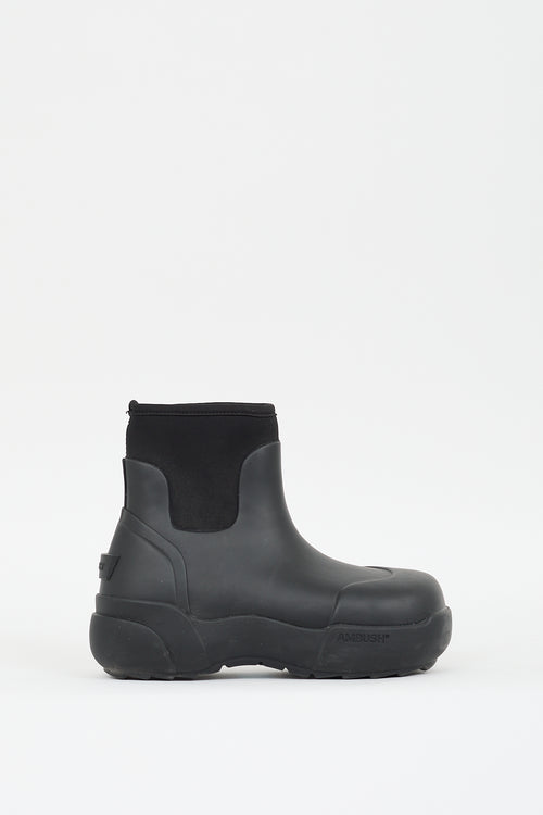 Ambush Black Rubber Pull On Boot