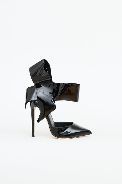 Aminah Patent Bow Pointed Heel