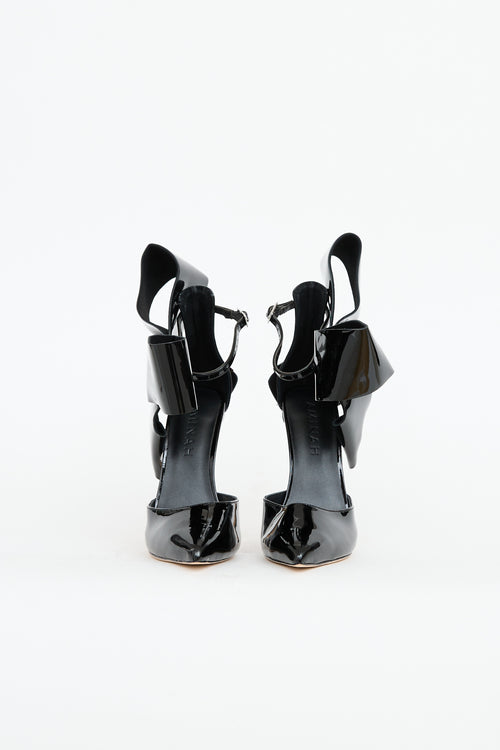 Aminah Patent Bow Pointed Heel