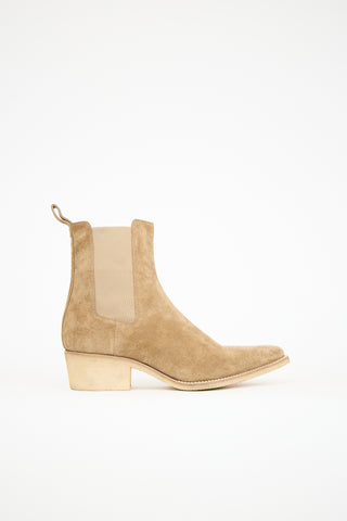 Amiri Beige Suede Chelsea Boot