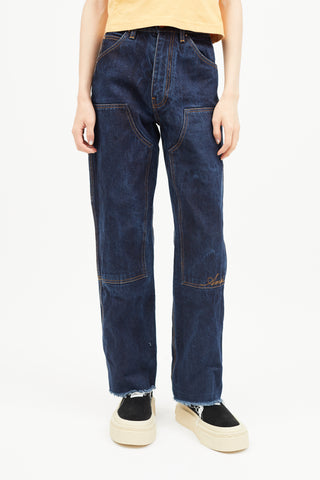 Blue Denim Carpenter Jeans