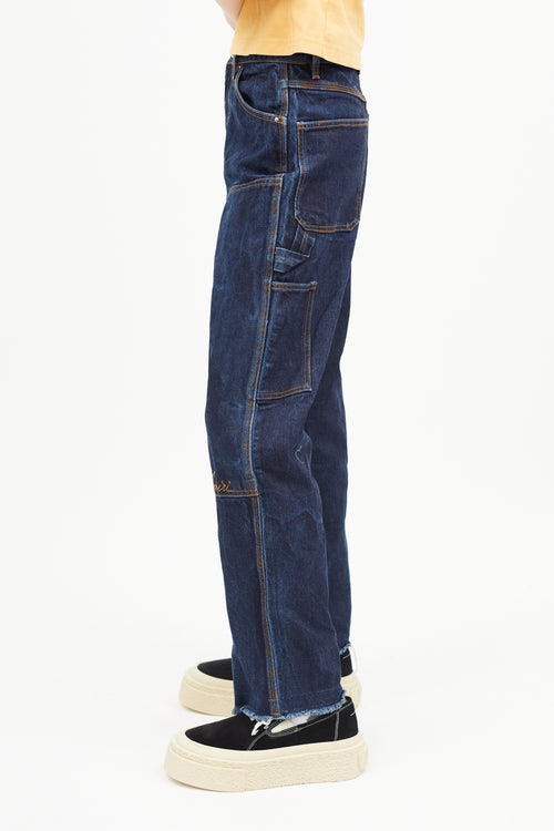 Blue Denim Carpenter Jeans