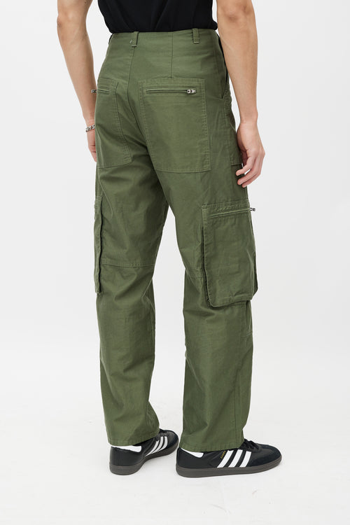 Amiri Green Cargo Zip Pant