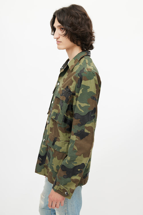 Amiri Green 
Multicolour Camo Utility Jacket