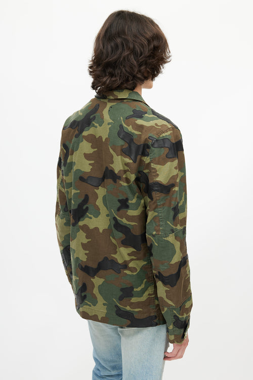 Amiri Green 
Multicolour Camo Utility Jacket