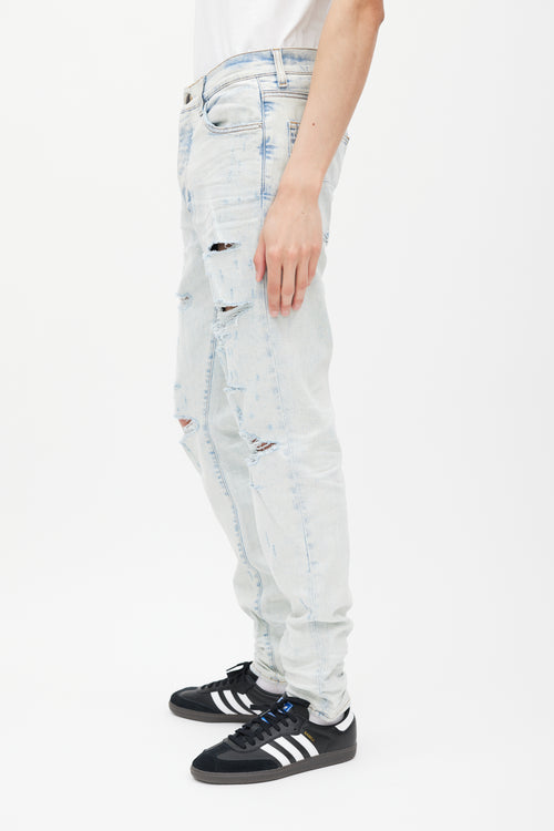 Amiri Light Blue Distressed Jeans