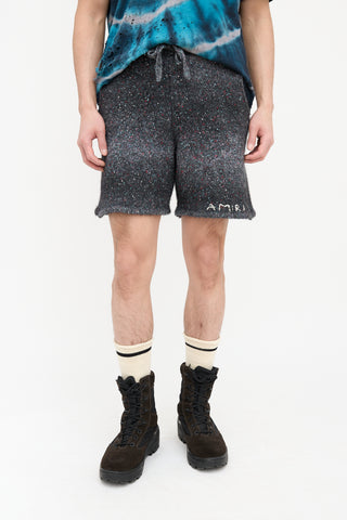 Amiri Marled Logo Shorts