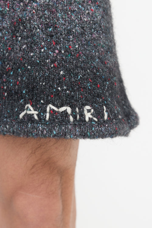 Amiri Marled Logo Shorts