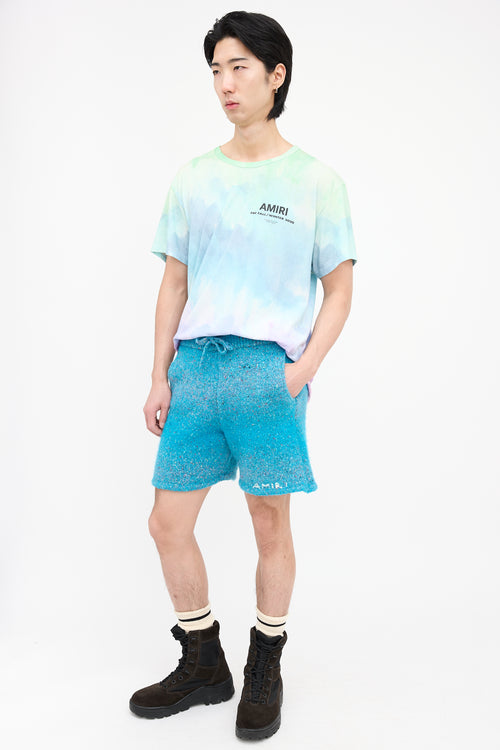 Amiri Marled Logo Shorts