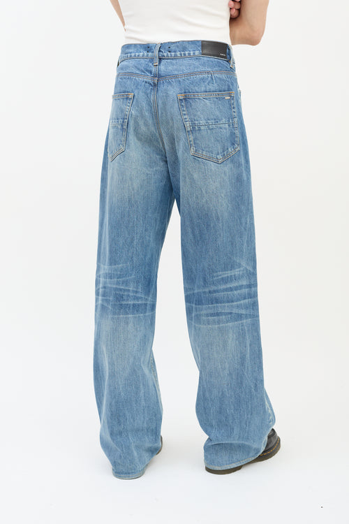 Amiri Medium Wash Straight Leg Jeans