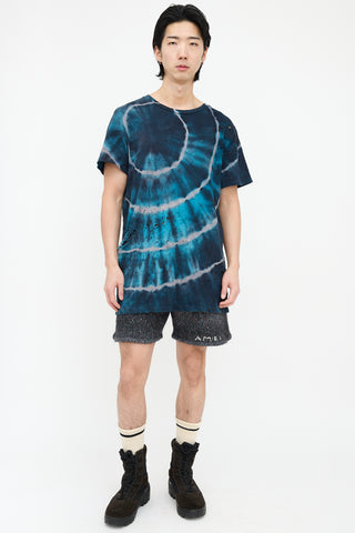 Amiri Tie Dye Distressed T-Shirt