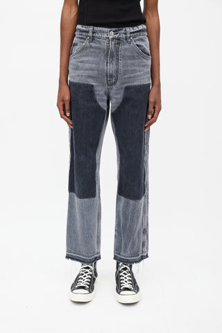 Amiri Washed Grey Carpenter Jeans