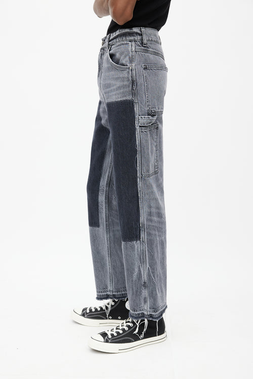 Amiri Washed Grey Carpenter Jeans