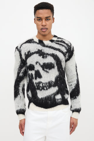 Amiri X Wes Lang Mohair Skull Sweater