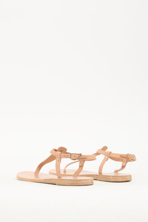 Ancient Greek Brown Leather Lito Sandal