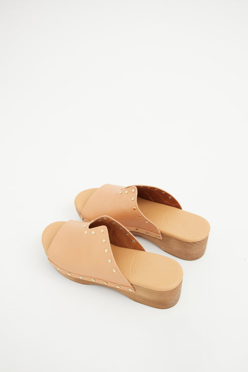 Ancient Greek Sandals Neutral Sagini Clog