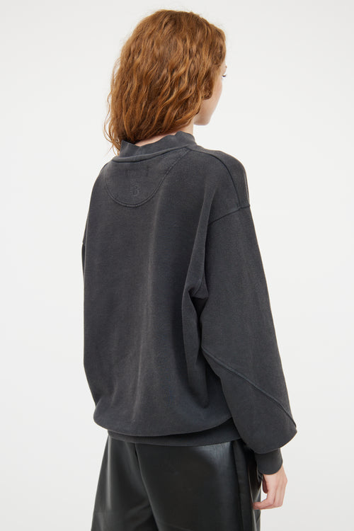 Anine Bing Grey 
Multicolour Revolution Sweatshirt