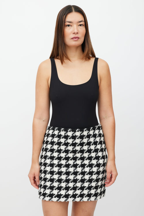 Anine Bing Black 
White Woven Houndstooth Co-Ord Set