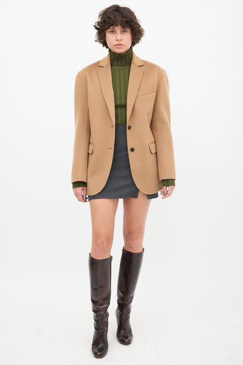 Anine Bing Brown Wool Blazer