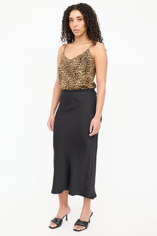 Anine Bing Silk Maxi Skirt