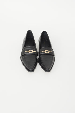 Anine Bing Black Leather Selma Loafer