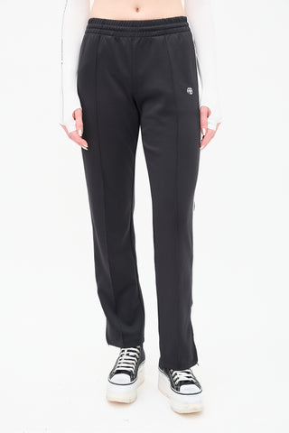 Anine Bing Black Stripe Kameron Pant