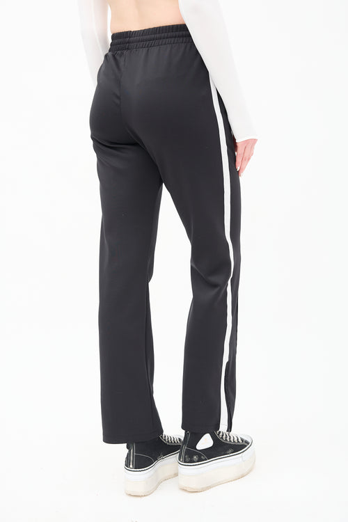 Anine Bing Black Stripe Kameron Pant