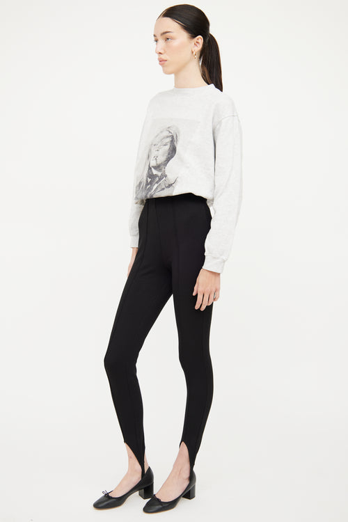 Anine Bing Black Stirrup Legging