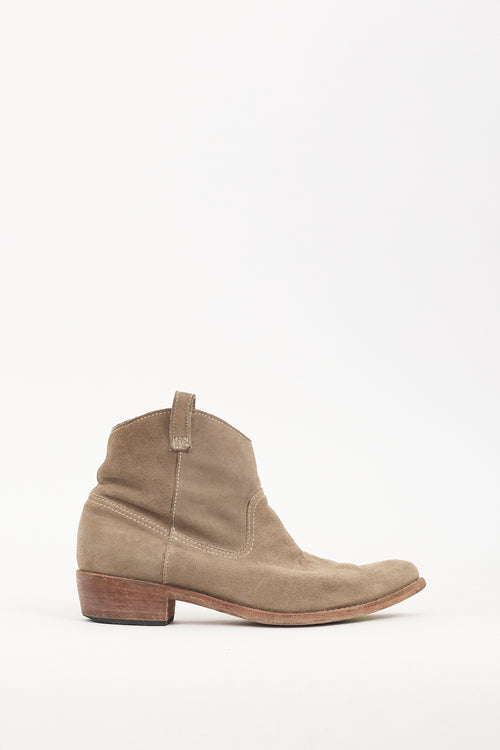 Anine Bing Brown Suede Ankle Boot