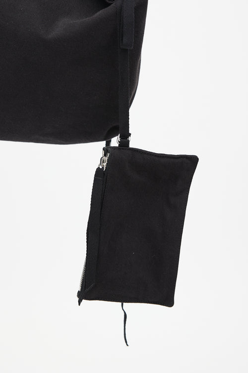 Ann Demeulemeester Black Mini Sack Crossbody Bag