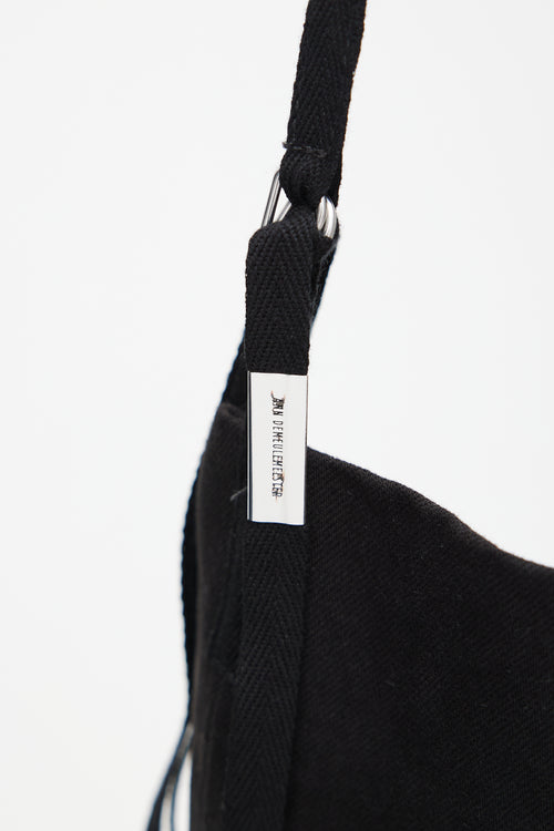 Ann Demeulemeester Black Mini Sack Crossbody Bag