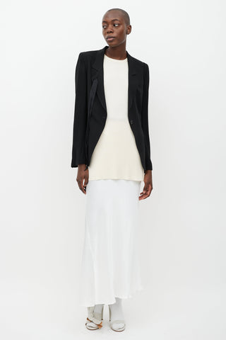 Ann Demeulemeester Black Tie Blazer